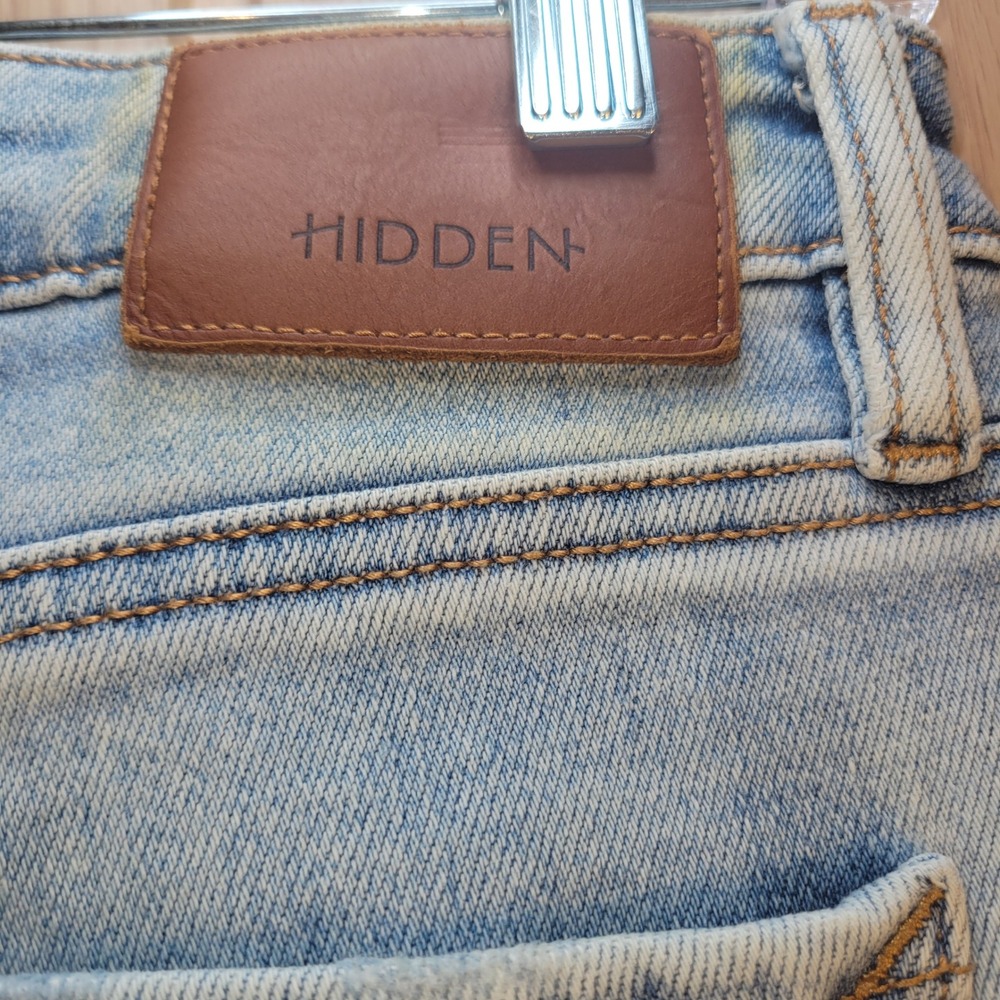 Hidden Jeans Los Angeles Light Wash High Rise Flare Denim Jeans Womens Size 28 - Picture 7 of 10